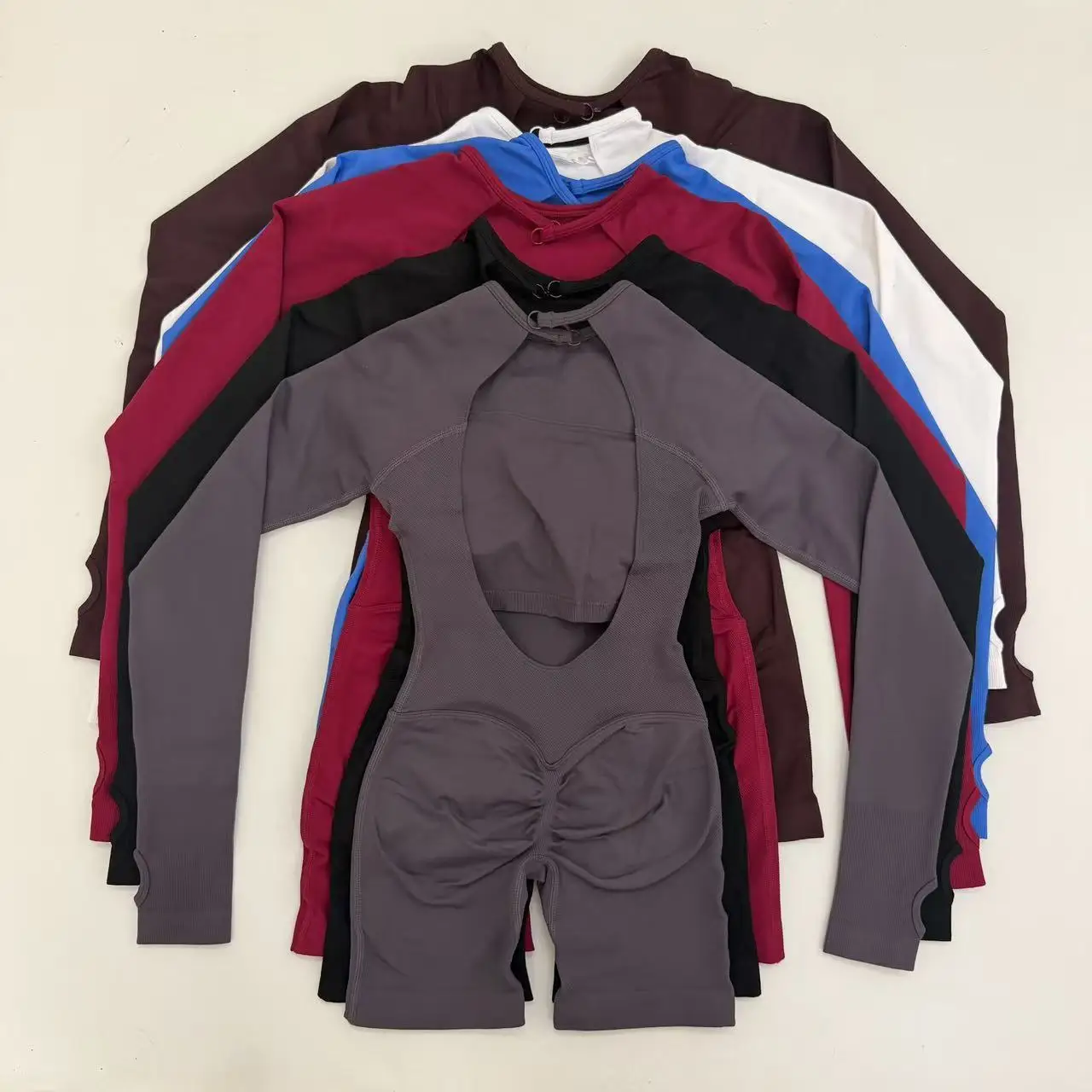Yoga Fitness Jumpsuit - Long Sleeve Quick Dry Yoga Jumpsuit