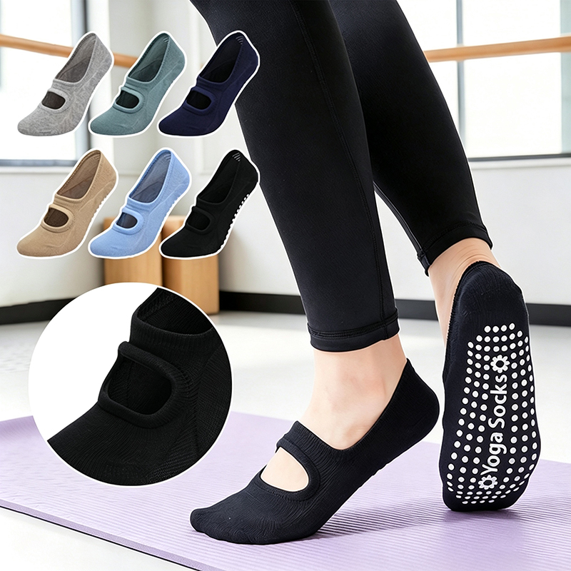 Yoga Dance & Fitness Center Llc - Women Anti-slip Backless Yoga Socks Plus