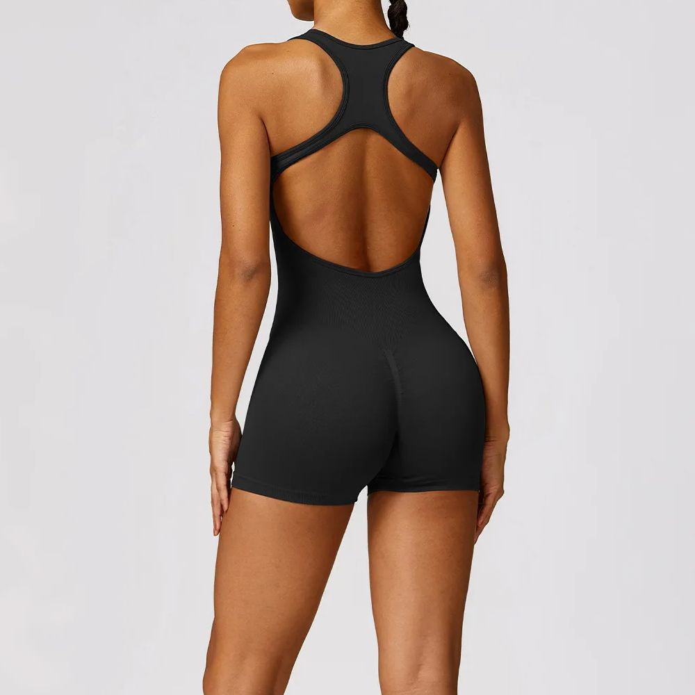 Yoga Fitness Jumpsuit - Sexy Back Jumpsuit Gym Set Women