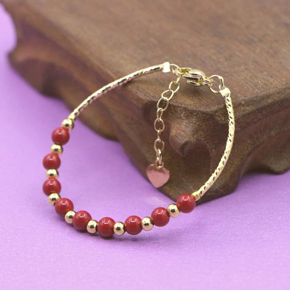 Yoga Fitness Gifts - Lovely Red Bracelet Baby Girls Lobster
