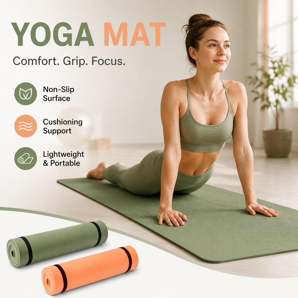 Yoga Of Fitness Mat - Thick Yoga Mat Anti-skid Sports Fitness