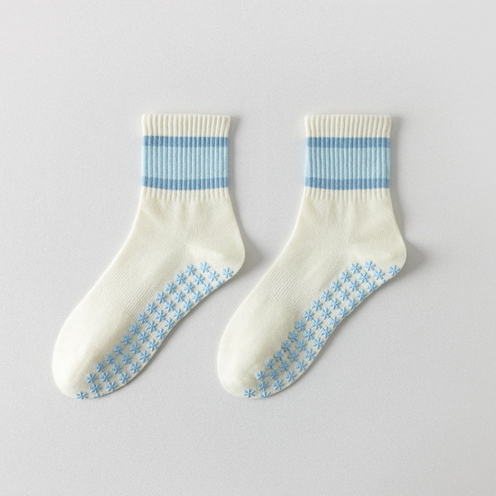 Yoga Fitness Youtube - Cotton Pilates Socks for Women Non-Slip