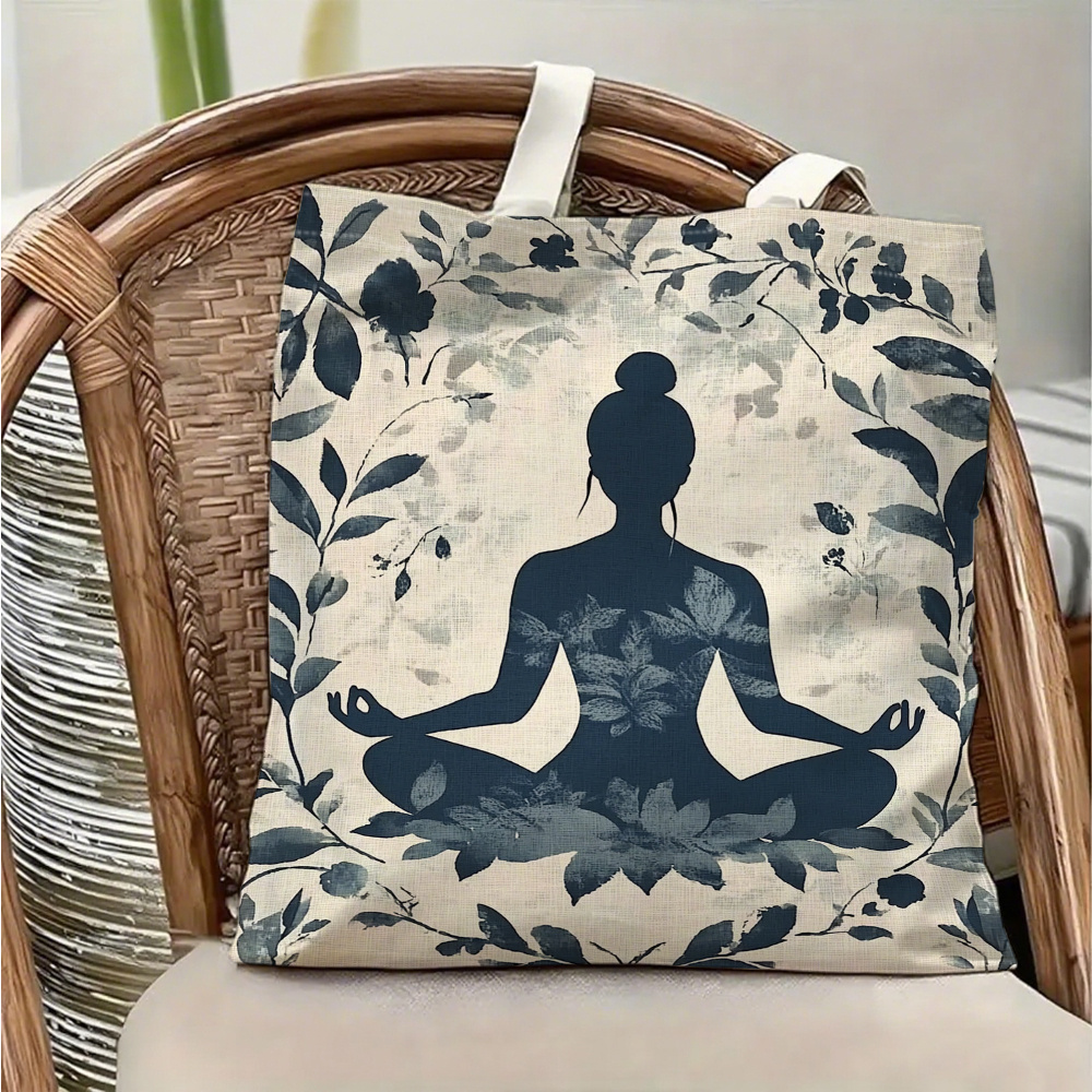 Yoga Fitness Gifts - 1 Piece Yoga Meditation-Themed Canvas Shoulder