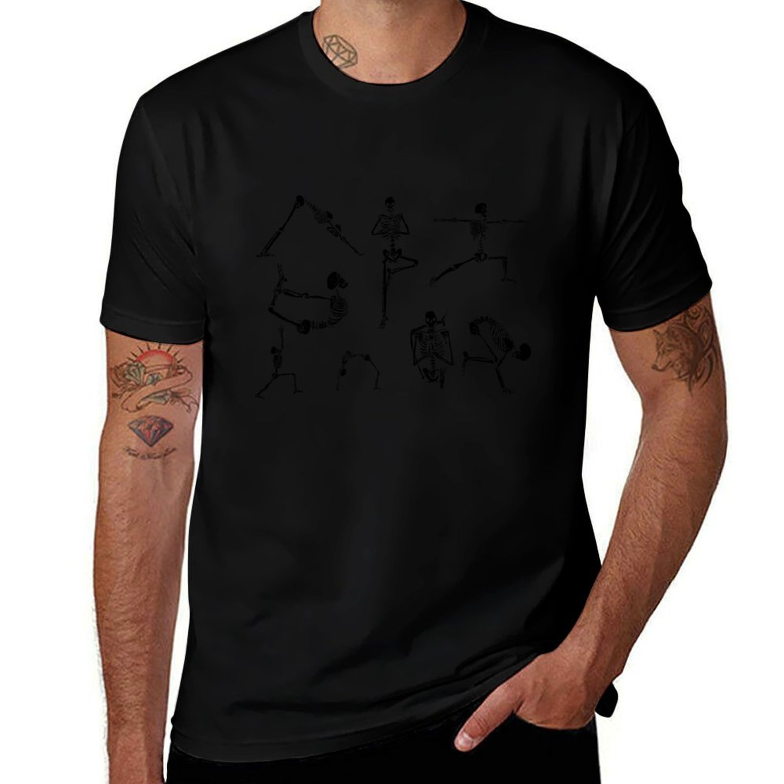 Yoga Poses Skeletons Fitness F - огляд і ціна Yoga Fitness Gifts