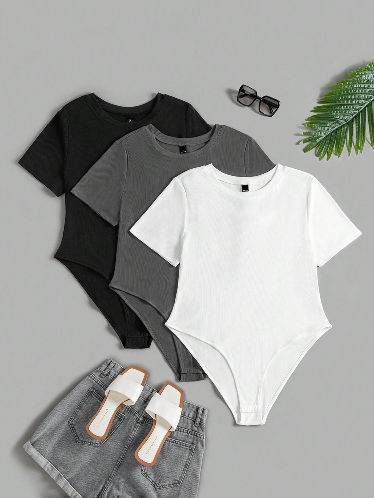 Plus Size Women's Round Neck S - огляд і ціна Yoga Fitness Jumpsuit