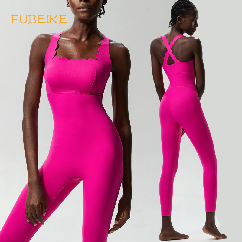 FUBEIKE Small Wave Beauty Back - огляд і ціна Yoga Fitness Jumpsuit