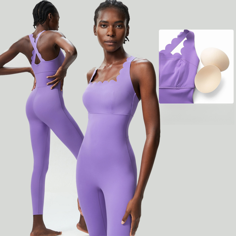FUBEIKE Small Wave Beauty Back - огляд і ціна Yoga Fitness Jumpsuit