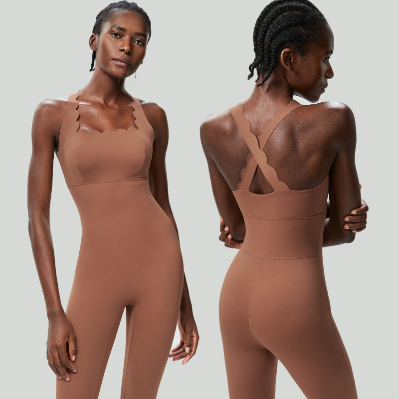 FUBEIKE Small Wave Beauty Back - огляд і ціна Yoga Fitness Jumpsuit