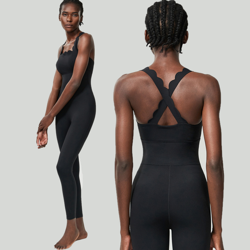 FUBEIKE Small Wave Beauty Back - огляд і ціна Yoga Fitness Jumpsuit