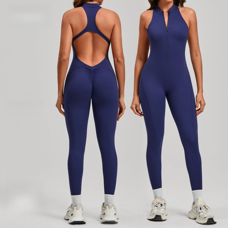 Spring Summer One-piece Zipper - огляд і ціна Yoga Fitness Jumpsuit