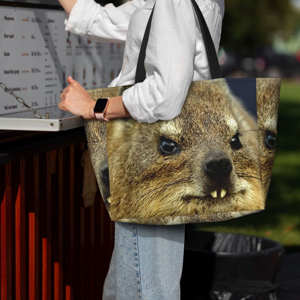 Rock Hyrax Photo Beach Tote Ba - огляд і ціна Yoga Fitness Gym Photos