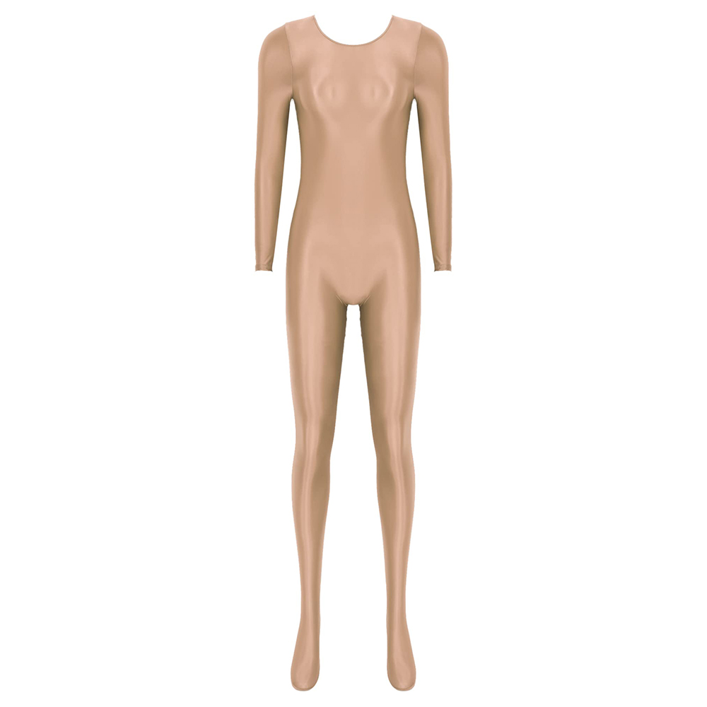 Women Oil Shiny Long Sleeve Pa - огляд і ціна Yoga Fitness Jumpsuit