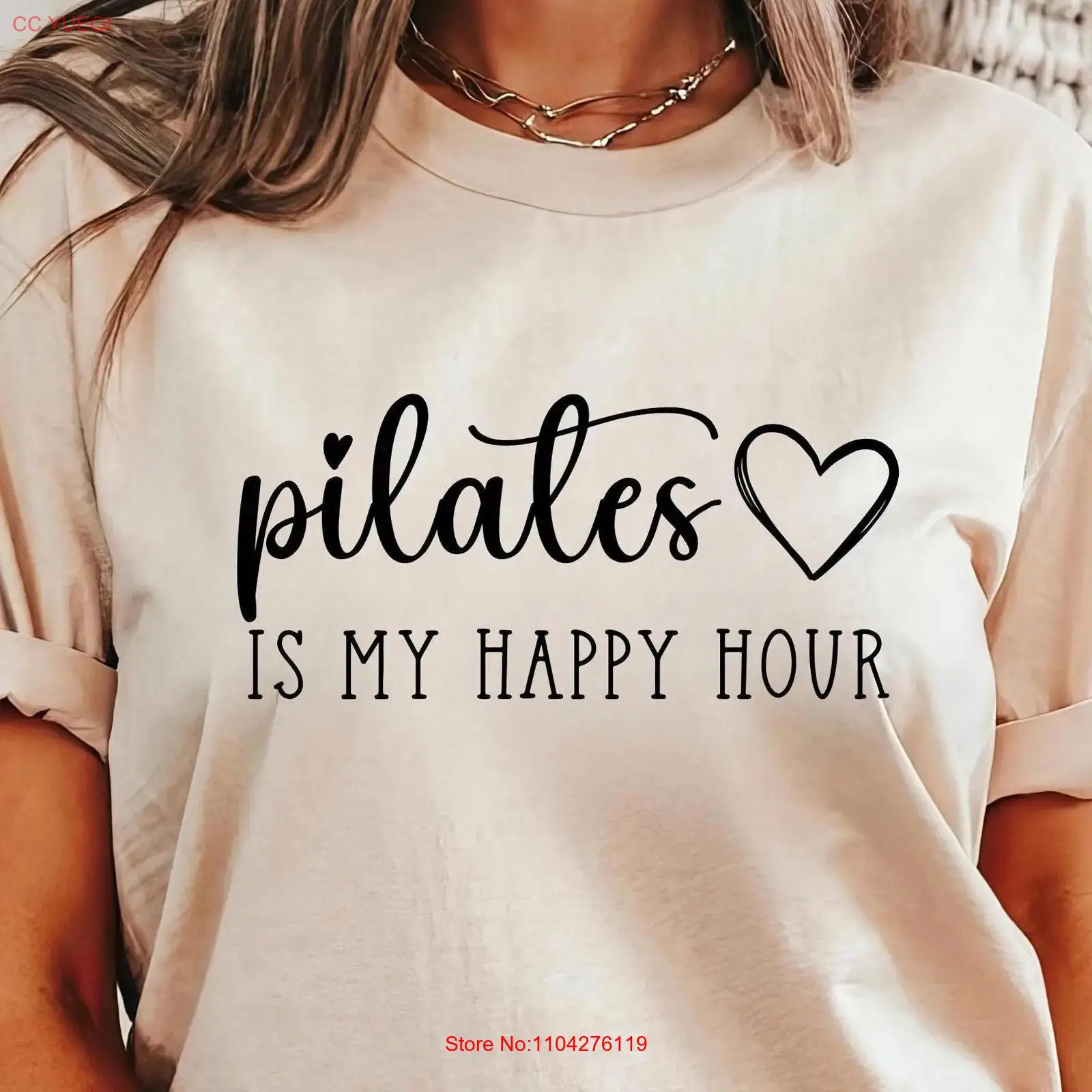 Pilates is my Happy Hour T Shi - огляд і ціна Yoga And Fitness Instructor