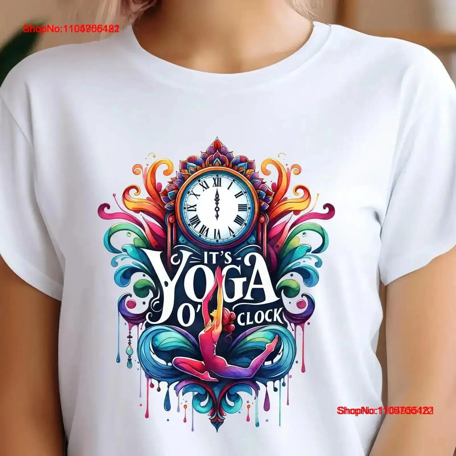 Yoga T Shirt It's O'Clock Medi - огляд і ціна Yoga And Fitness Instructor