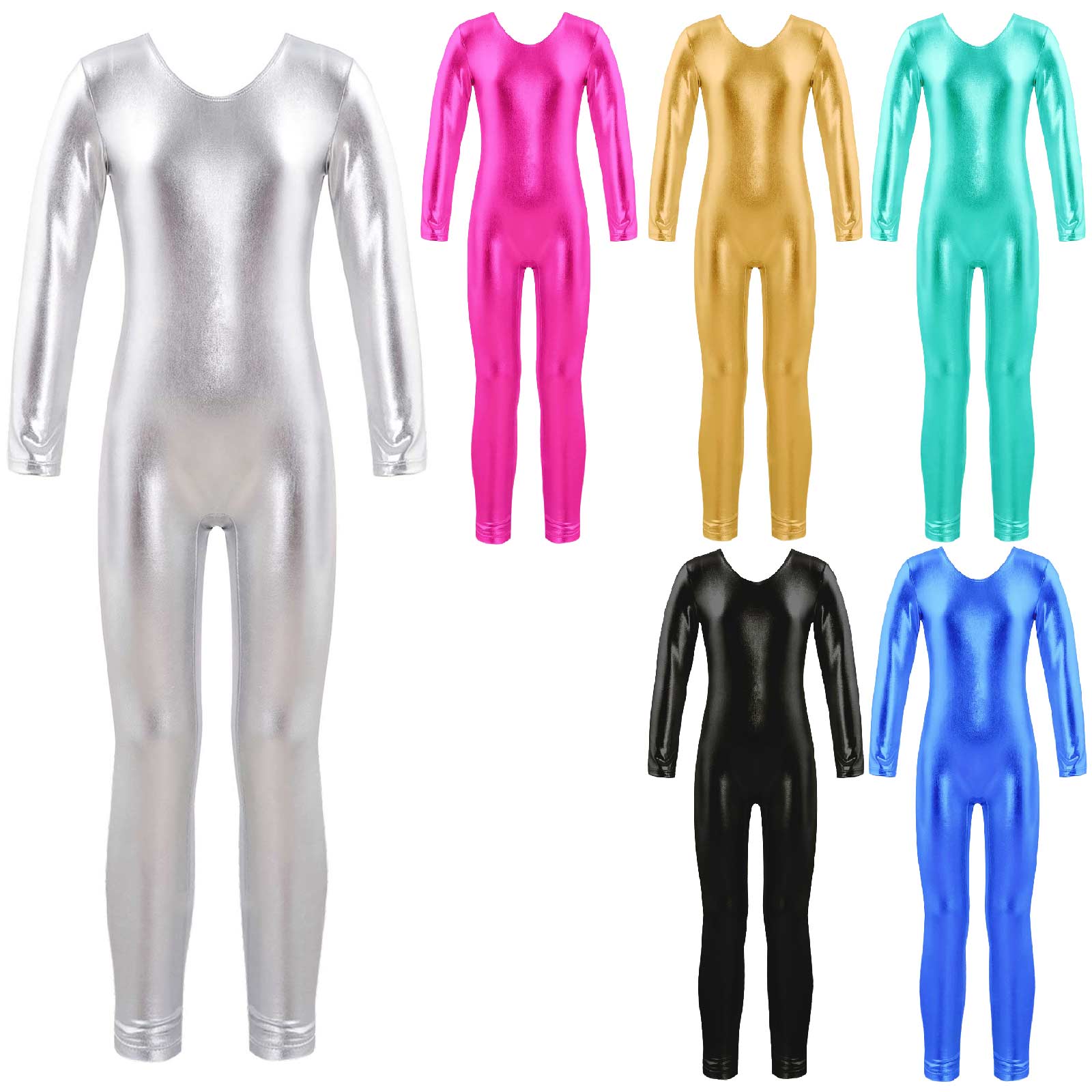 Girls Long Sleeve Zipper Bronz - огляд і ціна Yoga Fitness Jumpsuit