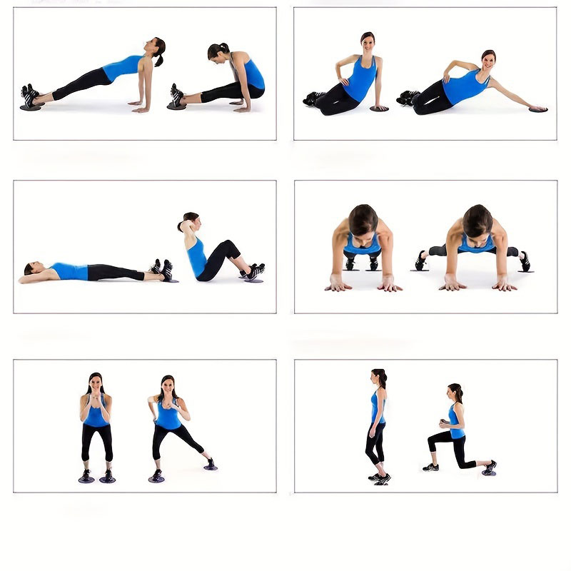 2 PC Pilates Slide Plate Yoga  - огляд і ціна Yoga Fitness Board
