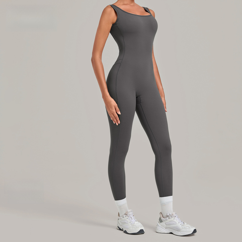 Yoga Jumpsuit With Deep Backle - огляд і ціна Yoga Fitness Jumpsuit