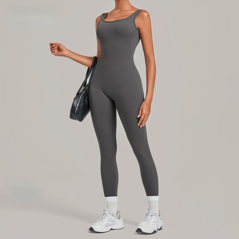 Yoga Jumpsuit With Deep Backle - огляд і ціна Yoga Fitness Jumpsuit