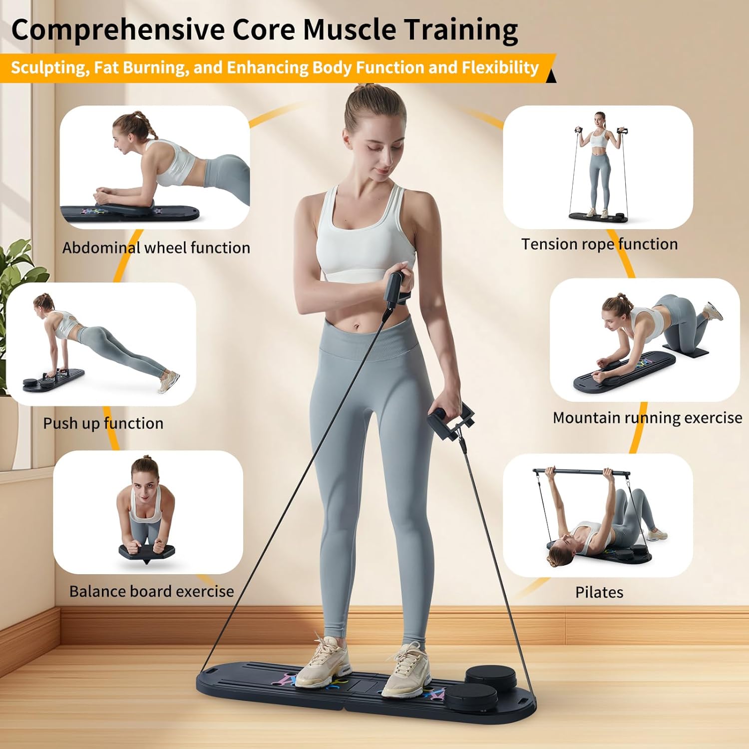 Wellshow Sport 6 in 1 Push up  - огляд і ціна Ab Wheel Roller