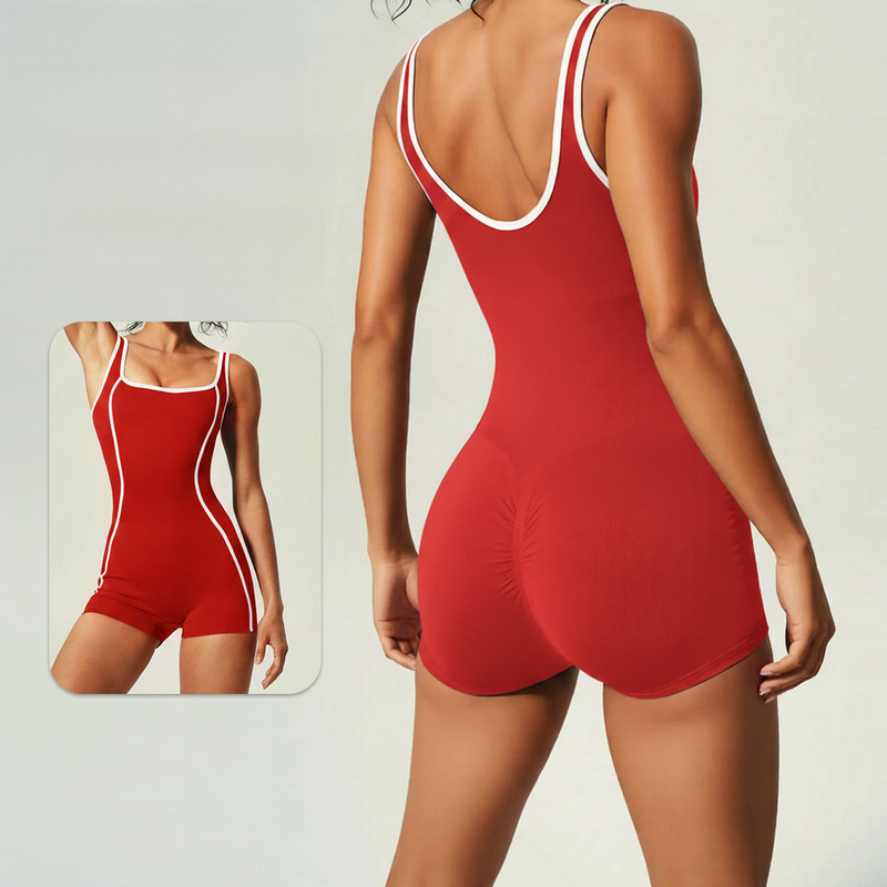 Color Blocking Tank Top Yoga J - огляд і ціна Yoga Fitness Jumpsuit
